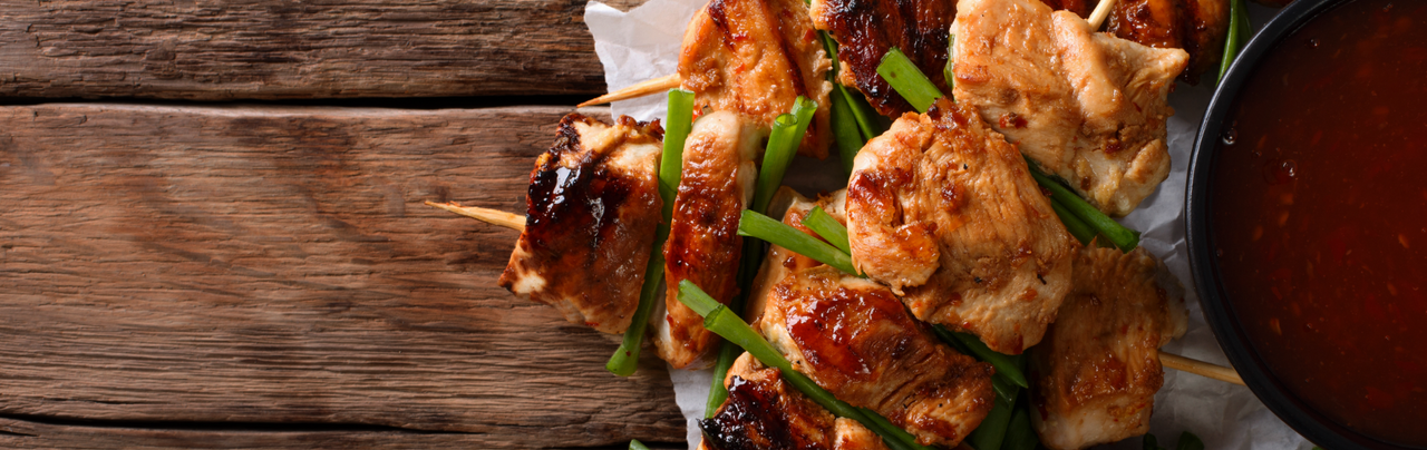 Sweet Sriracha Chicken Skewers