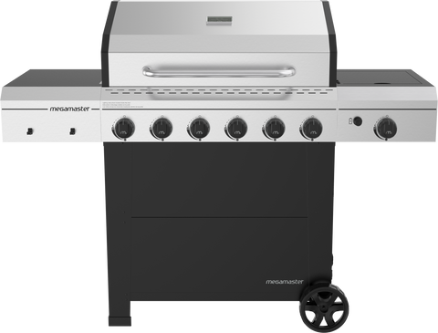 6 Burner Propane Gas Grill with Side Burner
