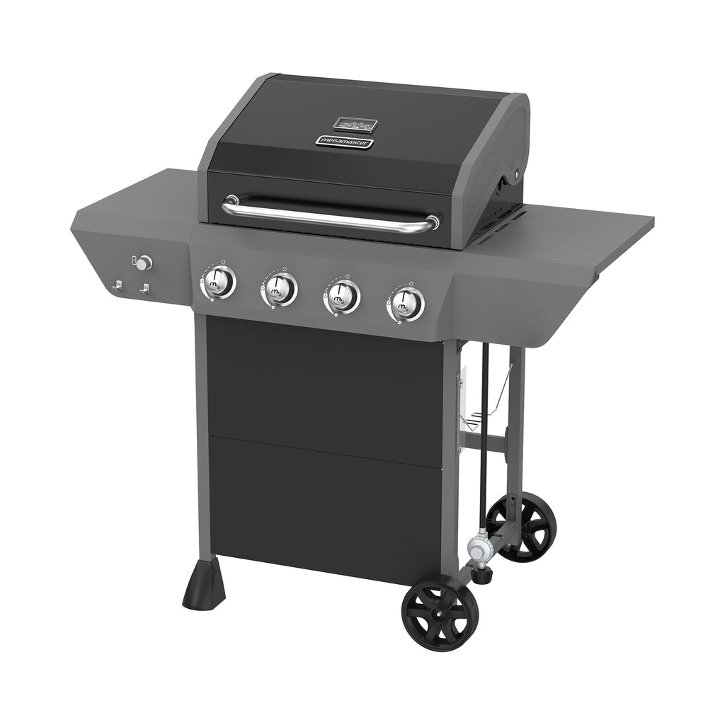 Polar Aurora 5-Burner Propane Gas Grill Cart - Stainless Steel Outdoor BBQ With Side Burner