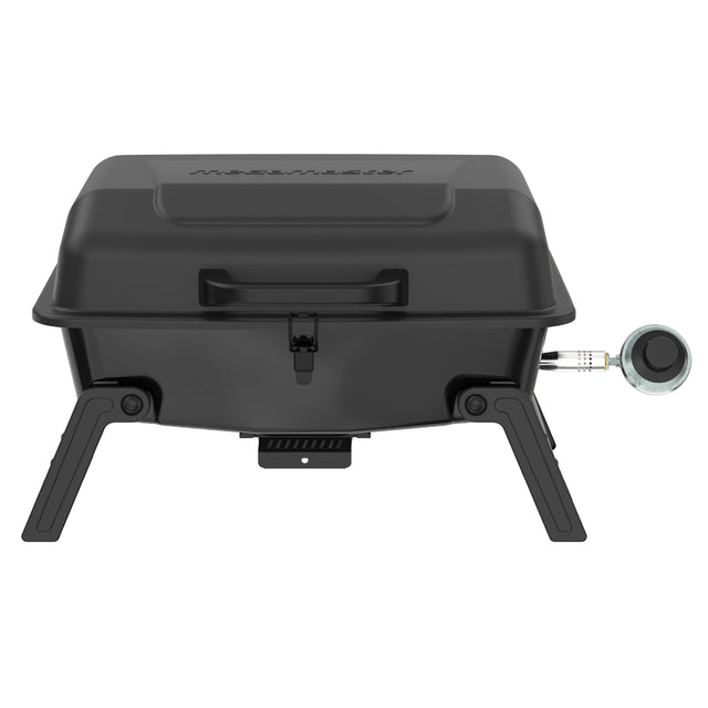Megamaster Portable 1 Burner Propane Gas Tabletop Grill in Black