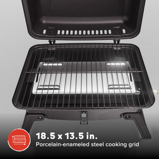 Megamaster Portable 1 Burner Propane Gas Tabletop Grill in Black