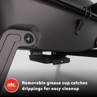 Megamaster Portable 1 Burner Propane Gas Tabletop Grill in Black