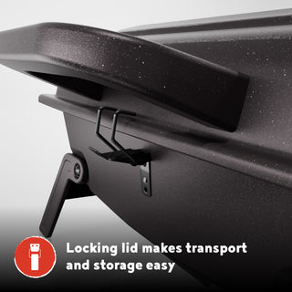 Megamaster Portable 1 Burner Propane Gas Tabletop Grill in Black