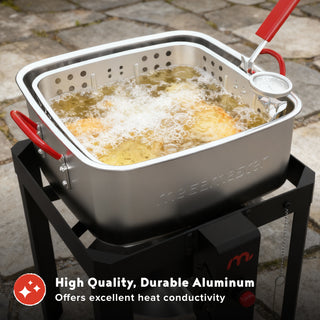 12 QT FISH FRYER KIT WITH STRAINER BASKET