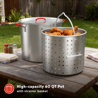60 QT BOIL FRY STEAM KIT