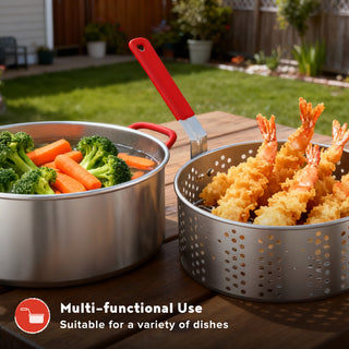 10.5 QT FISH FRYER KIT WITH STRAINER BASKET